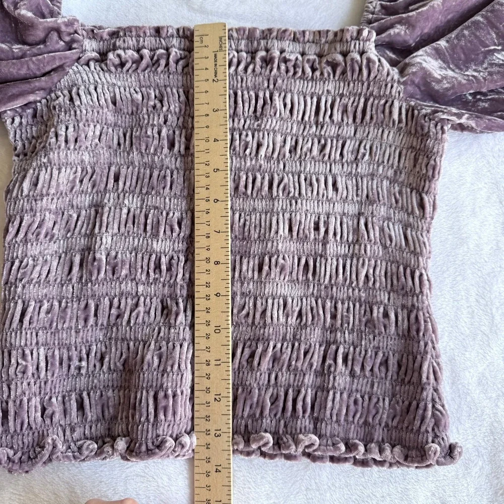 Anthropologie crushed velvet